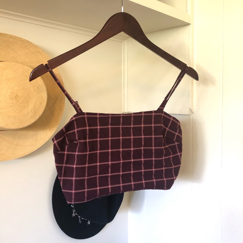Plaid crop top